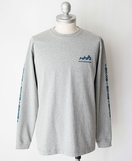 SECRET WORDS シークレット ワーズ NATIVE PATTERN LONG SLEEVE T