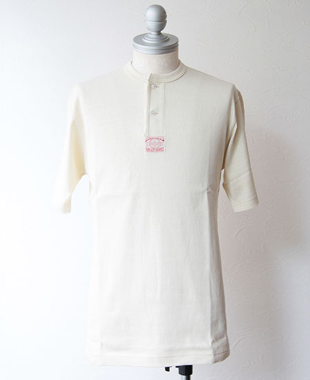 FREEWHEELERS �ե꡼�ۥ����顼�� HENLEY NECKED SHORT SLEEVE SHIRTS (STRAW CREAM)
