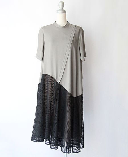 mintdesigns ミントデザインズ ZIP FLARE DRESS