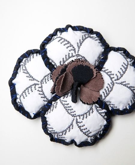 ミナペルホネン mina perhonen quilt cloud キルトクラウド ブローチ