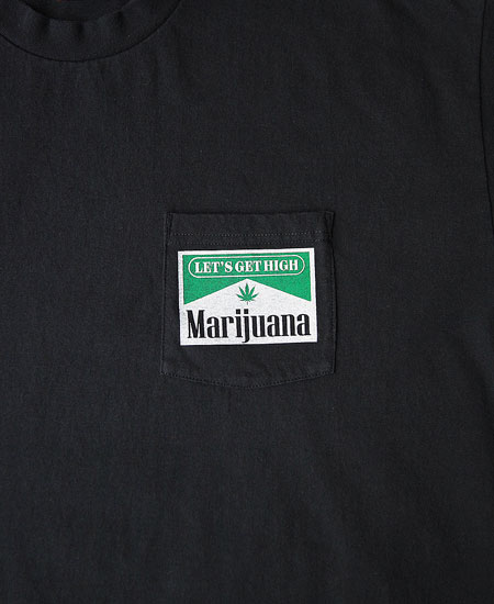 SECRET WORDS ��������åȥ�� SECRET CIGARETTE POCKET T-SHIRT (BLACK)