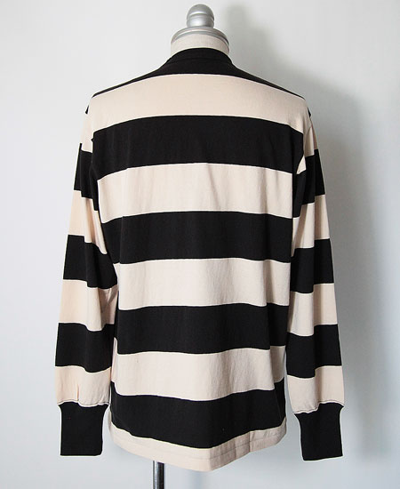 FREEWHEELERS ե꡼ۥ顼 " HORIZONTAL STRIPED " SET-IN L/S T-SHIRT (BLACK  STRAW CREAM)