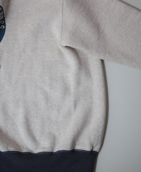 COLIMBO   KEYSTONE SWEAT SHIRT 2-TONE " USMC DEVIL DOGS " (OATMEAL  NAVY)