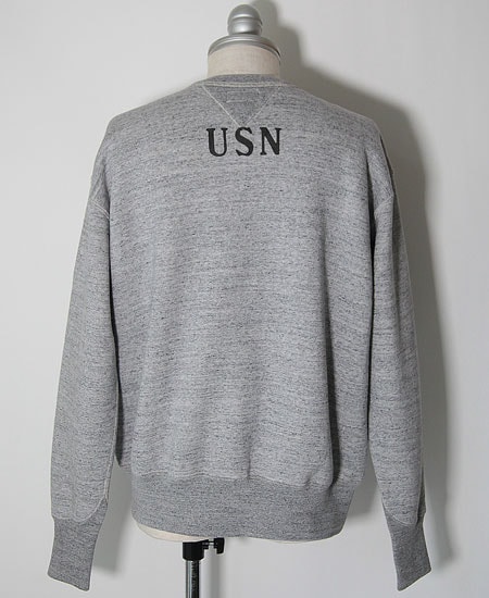 COLIMBO ������  KEYSTONE SWEAT SHIRT " PROPERTY OF USN " (HEATHER GRAY)