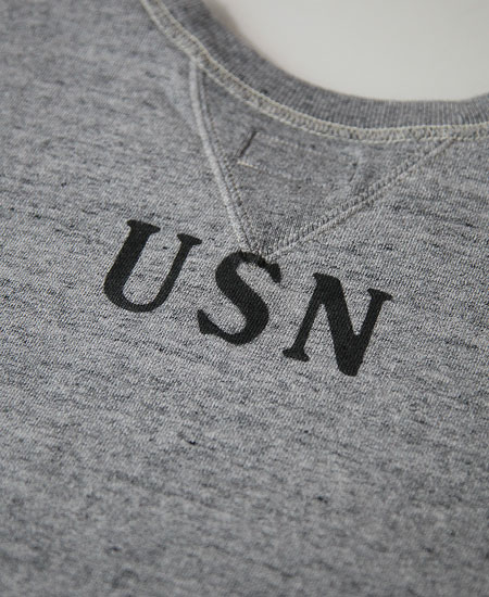 COLIMBO ������  KEYSTONE SWEAT SHIRT " PROPERTY OF USN " (HEATHER GRAY)