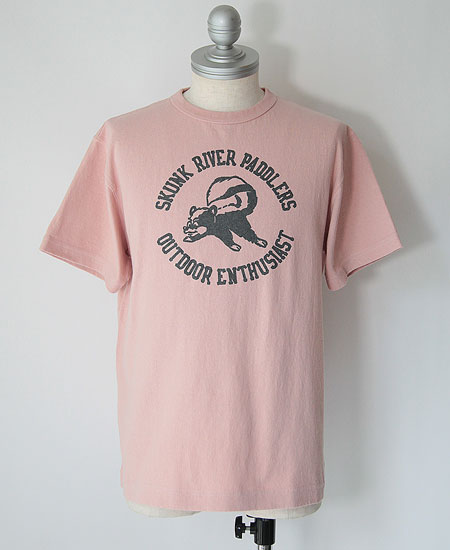 COLIMBO ������ NORWALK TEE SHIRT S/S " SKUNK RIVER PADDLERS " (PINK)