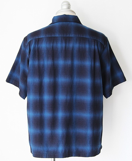COLIMBO  MODEST OPEN COLLAR SHIRT (BLUISH)