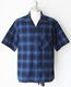 COLIMBO  MODEST OPEN COLLAR SHIRT (BLUISH)