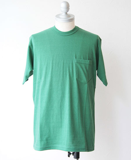 FREEWHEELERS �ե꡼�ۥ����顼�� SET-IN SLEEVE POCKET T-SHIRTS (TURF GREEN)