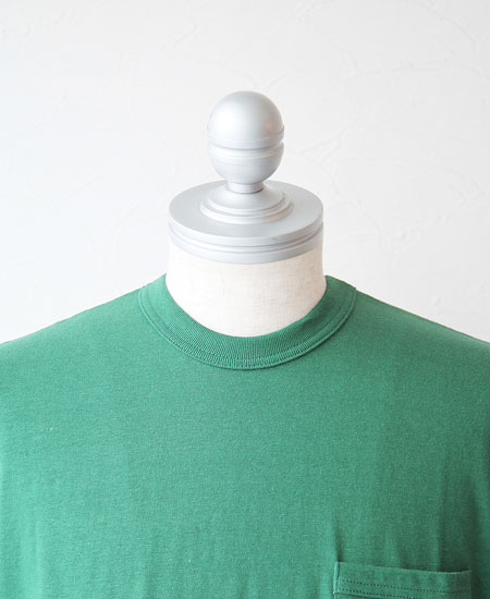 FREEWHEELERS �ե꡼�ۥ����顼�� SET-IN SLEEVE POCKET T-SHIRTS (TURF GREEN)