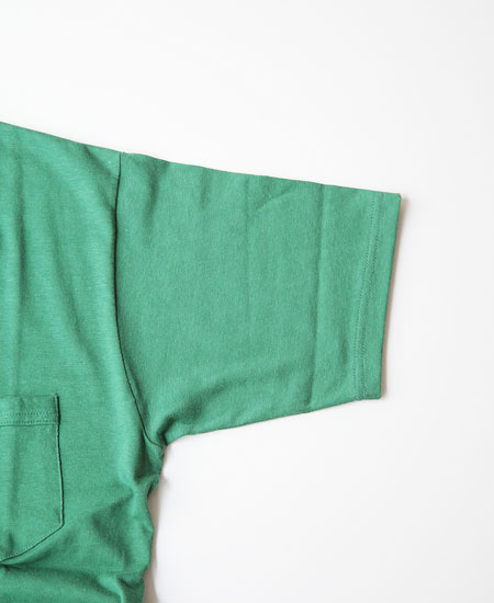 FREEWHEELERS �ե꡼�ۥ����顼�� SET-IN SLEEVE POCKET T-SHIRTS (TURF GREEN)
