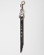 LEATHER STUDS KEY HOLDER - GEOMETRY - (BLACK)