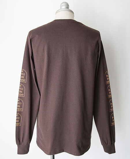 BLUCO �֥륳 " TOMBSTONE " PRINT L/S TEE (BROWN)