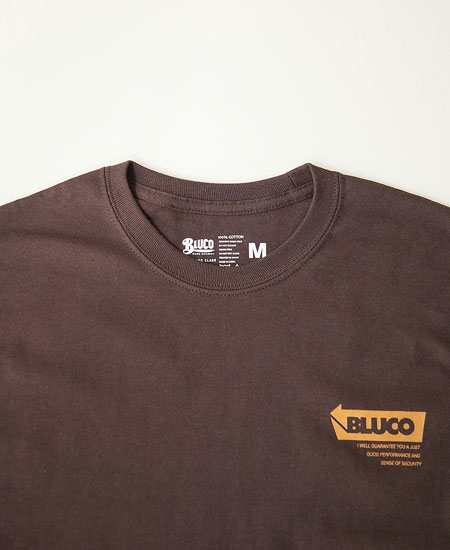 BLUCO �֥륳 " TOMBSTONE " PRINT L/S TEE (BROWN)