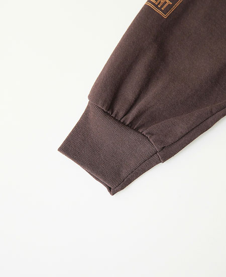 BLUCO �֥륳 " TOMBSTONE " PRINT L/S TEE (BROWN)