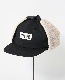 POLER �ݡ��顼 FURRY FONT CANVAS FLAP CAP (BLACK)