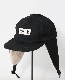 POLER �ݡ��顼 FURRY FONT CANVAS FLAP CAP (BLACK)