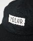 POLER �ݡ��顼 FURRY FONT CANVAS FLAP CAP (BLACK)