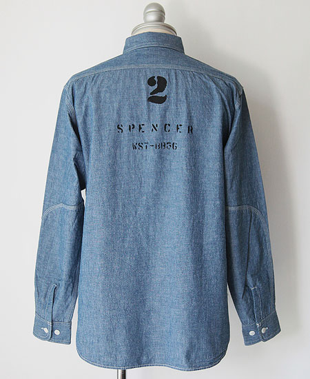 COLIMBO   HILLHEAD WORK SHIRT "MIGHT-W CREW" (INDIGO)