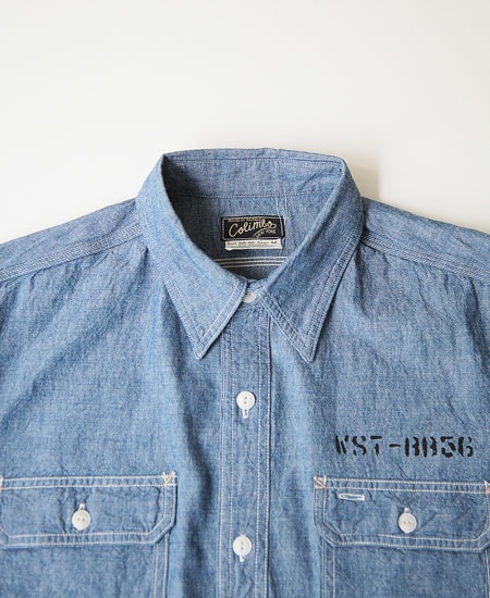 COLIMBO   HILLHEAD WORK SHIRT "MIGHT-W CREW" (INDIGO)