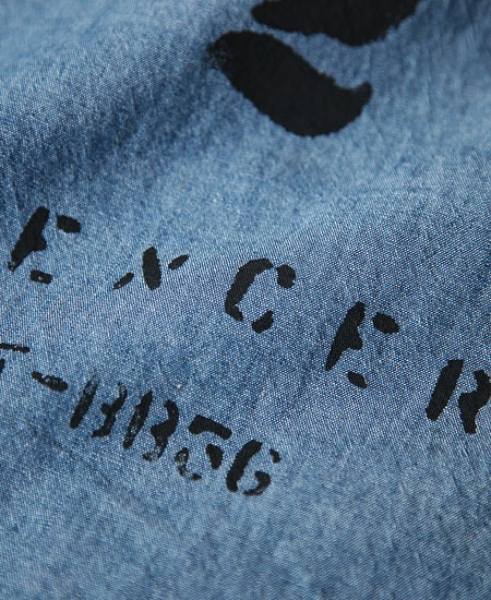 COLIMBO   HILLHEAD WORK SHIRT "MIGHT-W CREW" (INDIGO)