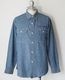 COLIMBO   HILLHEAD WORK SHIRT "MIGHT-W CREW" (INDIGO)