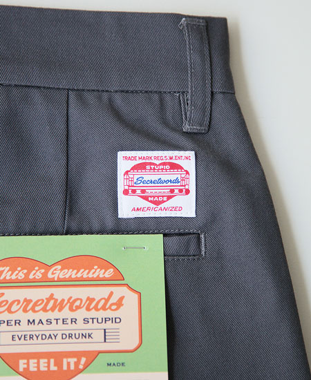 SECRET WORDS ��������å� ��� " Lot 810 WORK TROUSERS (HEATHER GRAY)