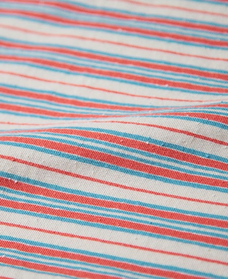 STEVENSON OVERALL CO. ���ƥ����֥󥽥� �����С������� Classic Bordered Pocket T-shirt (Beige)