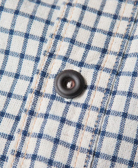 FREEWHEELERS フリーホイーラーズ NEAL ニール (WHITE×INDIGO SMALL CHECK)