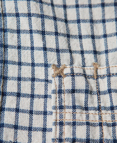 FREEWHEELERS フリーホイーラーズ NEAL ニール (WHITE×INDIGO SMALL CHECK)