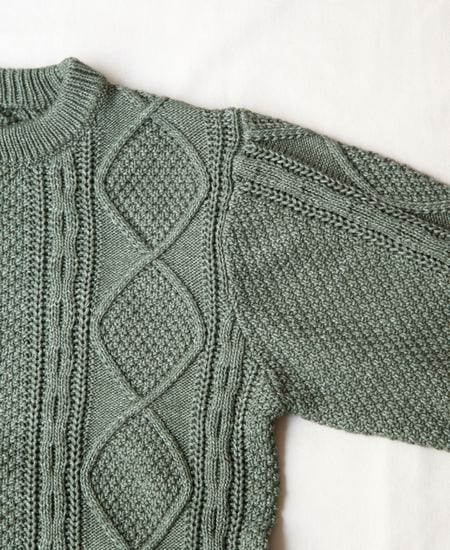 COLIMBO コリンボ New Bridge Cable Sweater