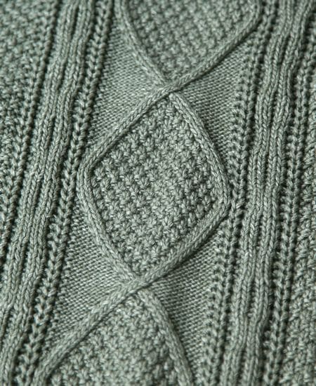 COLIMBO コリンボ New Bridge Cable Sweater