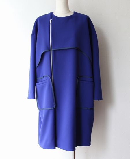 ミントデザイン コート mint designs ネイビー 変形 ロングコート