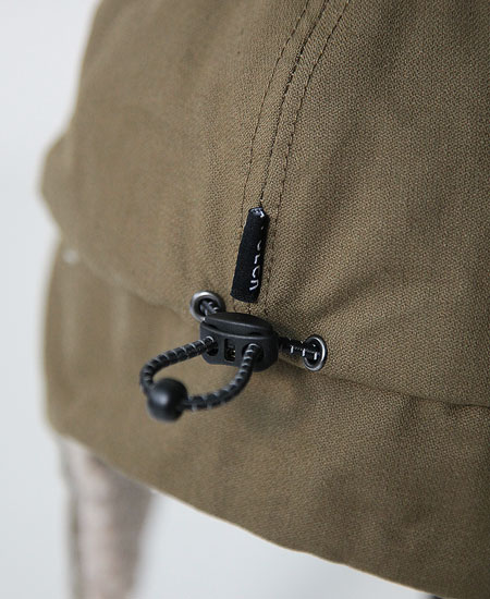 POLER �ݡ��顼 FURRY FONT CANVAS FLAP CAP (OLIVE)