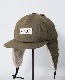 POLER �ݡ��顼 FURRY FONT CANVAS FLAP CAP (OLIVE)