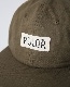 POLER �ݡ��顼 FURRY FONT CANVAS FLAP CAP (OLIVE)