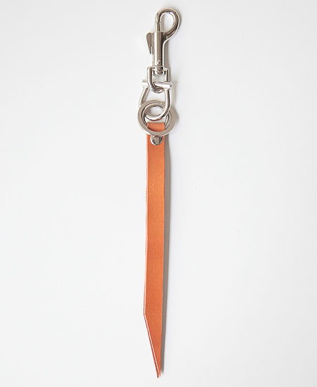 LEATHER STUDS KEY HOLDER SPECIAL - GEOMETRY - (TAN)