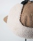 POLER �ݡ��顼 FURRY FONT CANVAS FLAP CAP (BEIGE)