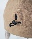 POLER �ݡ��顼 FURRY FONT CANVAS FLAP CAP (BEIGE)