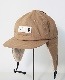POLER �ݡ��顼 FURRY FONT CANVAS FLAP CAP (BEIGE)