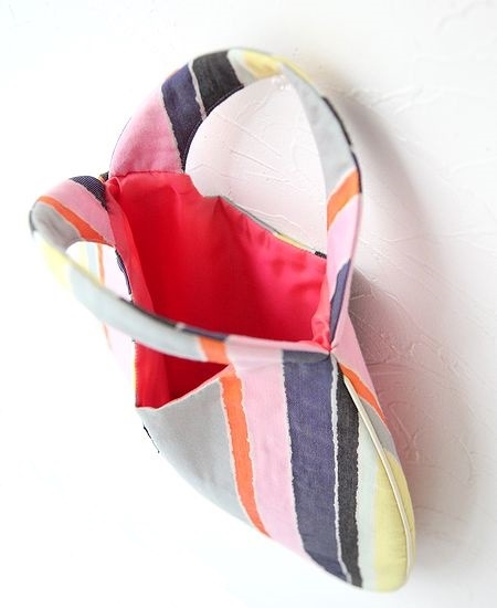 mina perhonen ミナペルホネン multistripe マルチストライプ エッグバッグ