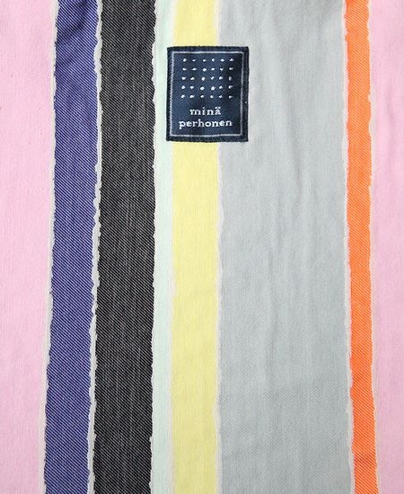 ミ*ザ様 mina perhonen multistripe マルチストライプ mina perhonen ミナペルホネン multistripe マルチストライプ エッグバッグ