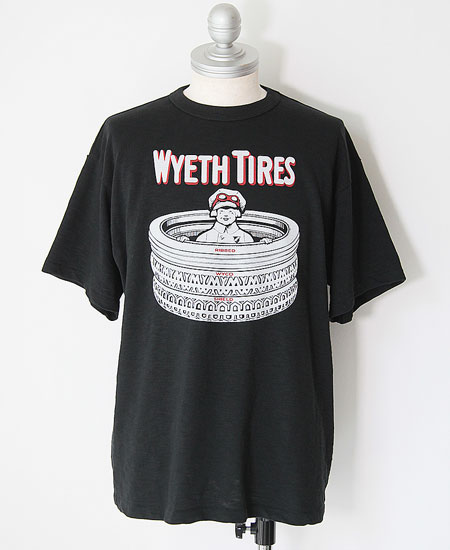 SECRET WORDS ��������å� ��� " OLD TIRES " S/S T-SHIRT (BLACK)