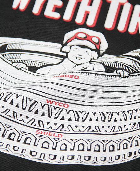SECRET WORDS ��������å� ��� " OLD TIRES " S/S T-SHIRT (BLACK)