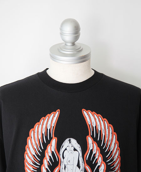 SECRET WORDS ��������å� ��� " SKULL & NUDE " S/S T-SHIRT (DEEP BLACK)