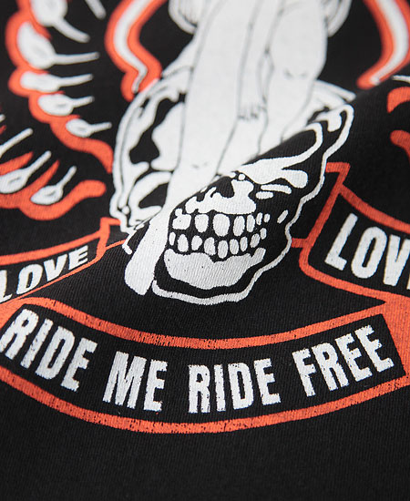 SECRET WORDS ��������å� ��� " SKULL & NUDE " S/S T-SHIRT (DEEP BLACK)