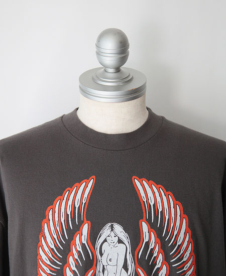 SECRET WORDS ��������å� ��� " SKULL & NUDE " S/S T-SHIRT (FADE BLACK)