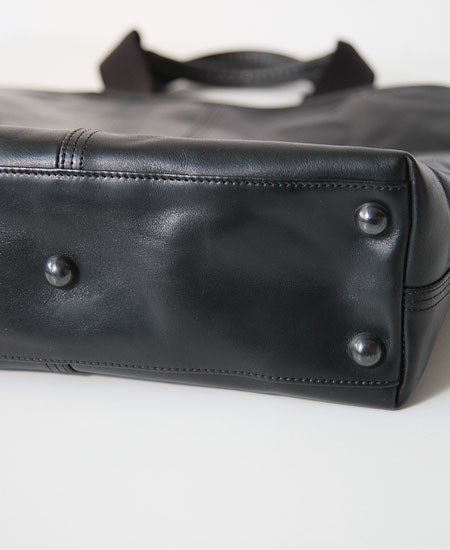 COLIMBO  MARRAKECH LEATHER TOTE BAG SPECIAL (BLACK)