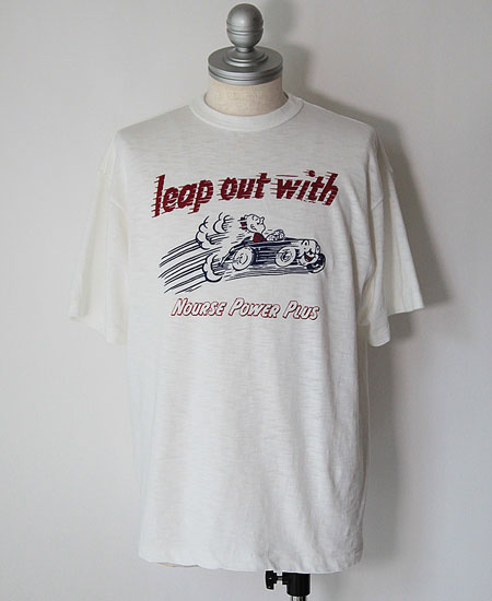 SECRET WORDS ��������å� ��� " LEAP OUT WITH " S/S T-SHIRT (WHITE)
