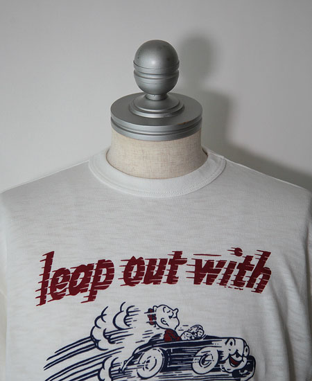 SECRET WORDS ��������å� ��� " LEAP OUT WITH " S/S T-SHIRT (WHITE)